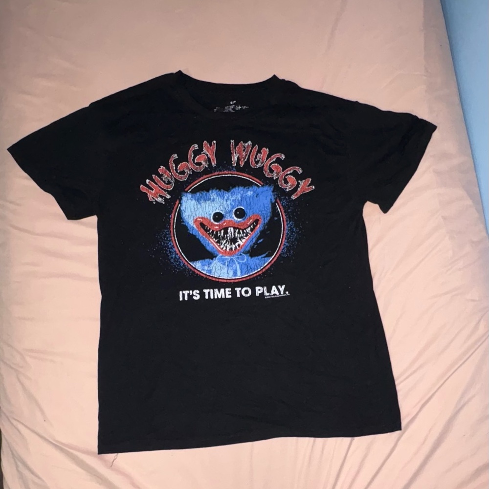 Huggy Wuggy Graphic Tee in Black